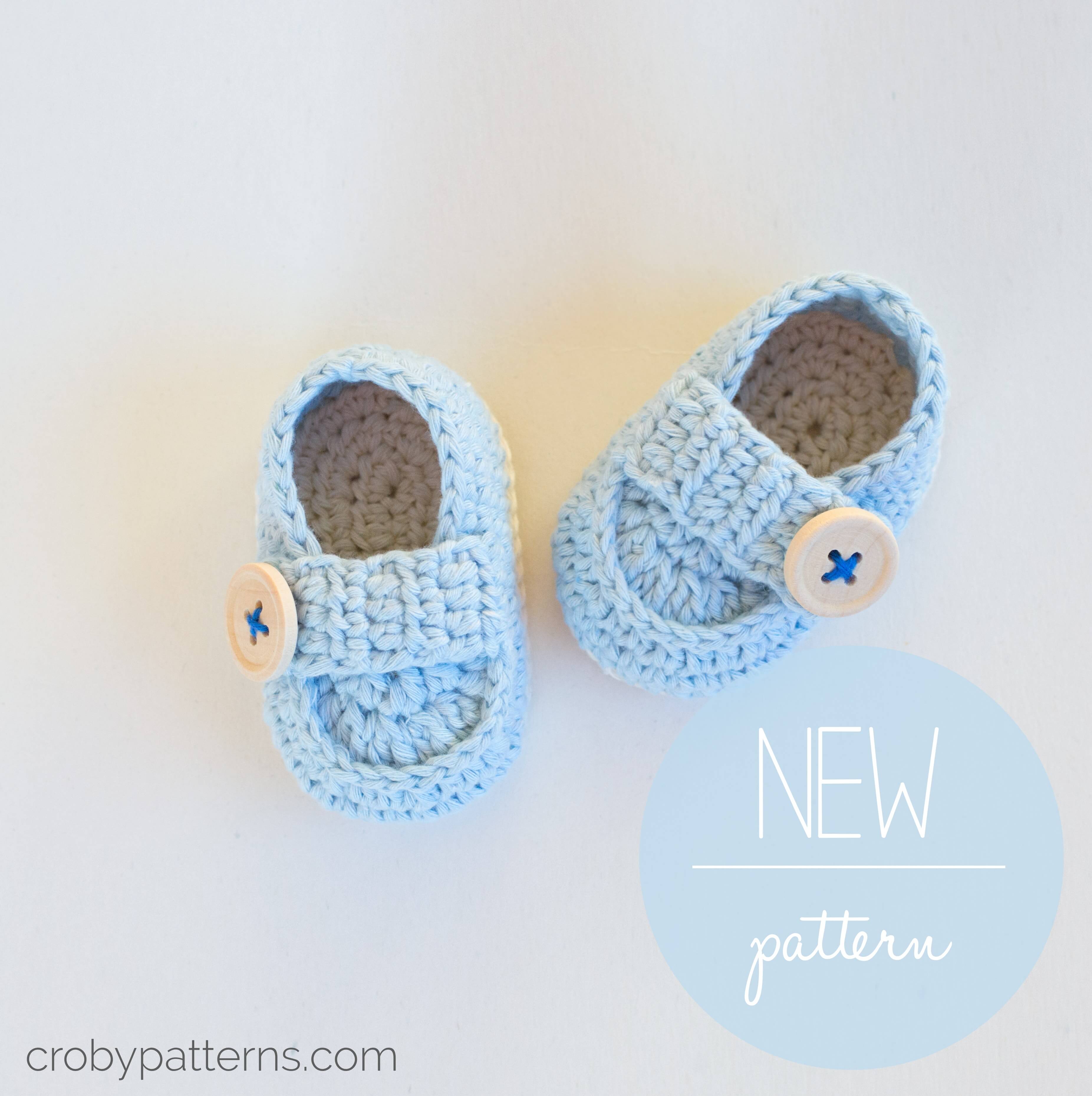 Croby Patterns | Cute Crochet Baby Loafers