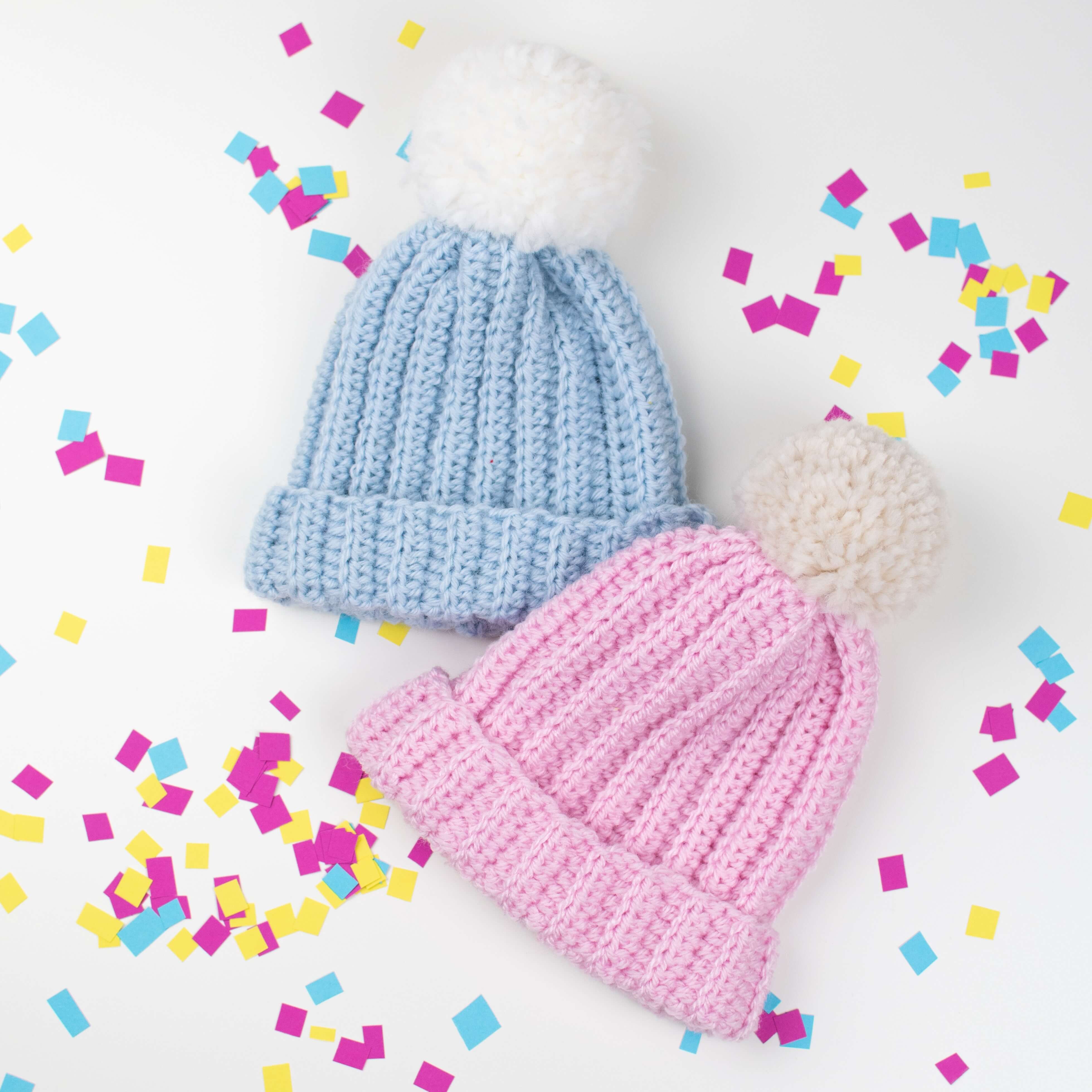 Beginner double knit hat pattern free