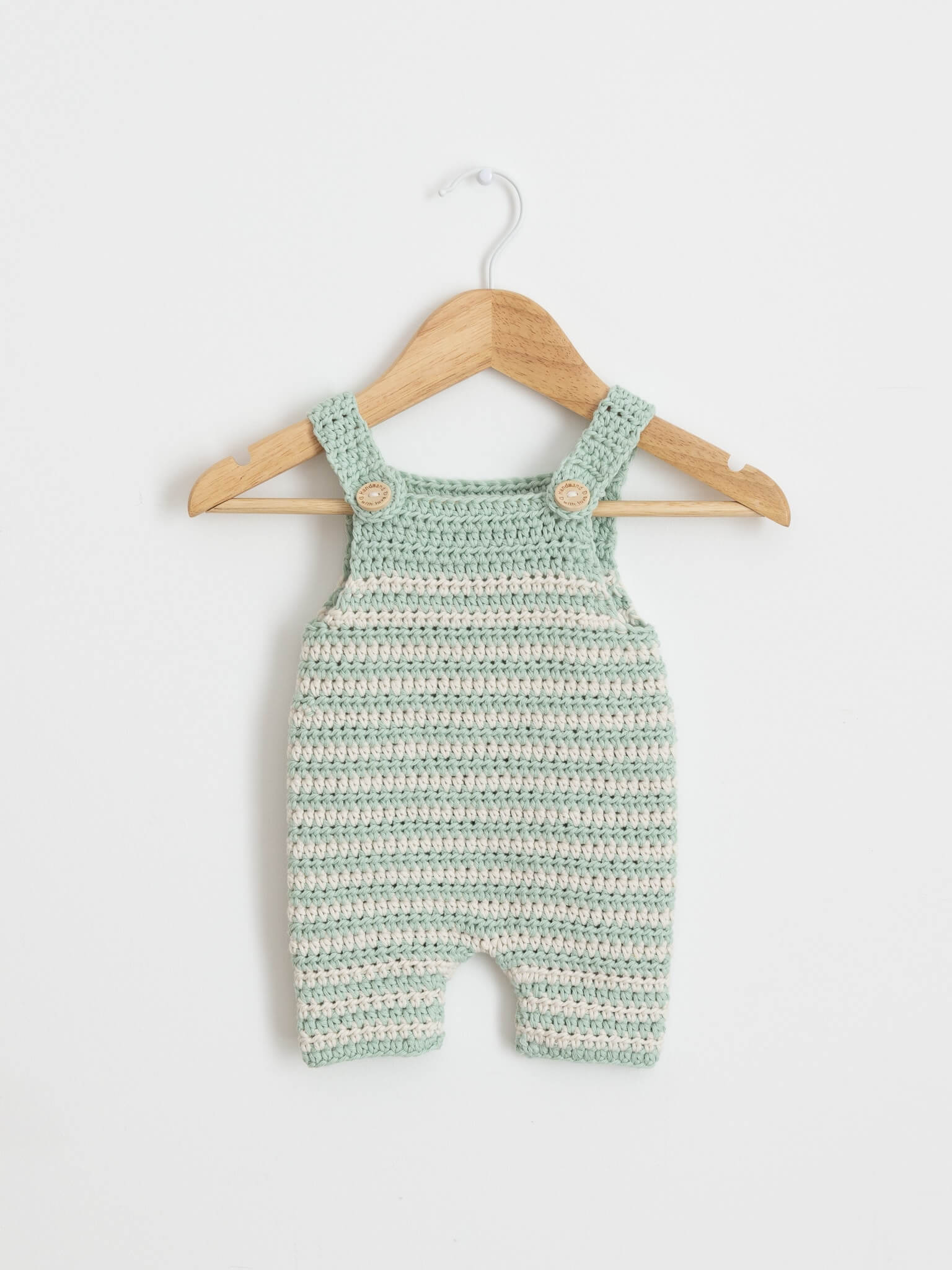 Crochet Baby Romper Calming Green - Free Pattern | Croby Patterns